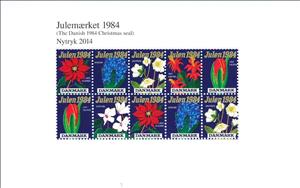 Mini Sheet, Reprint of 1984 Issue, Denmark Stamps - Christmas Seals,  , Christmas