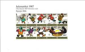 Mini Sheet, Reprint of 1987 Issue, Denmark Stamps - Christmas Seals,  , Christmas