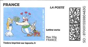 Stamp, Asterix and Obelix and Falballa, France,  , Cartoons