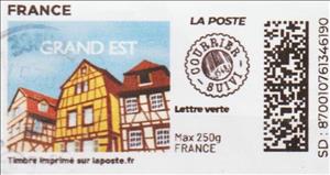 Stamp, Grand Est Timber Framed Houses. Courrier Suivi, France,  , Houses, Townscapes / City Views