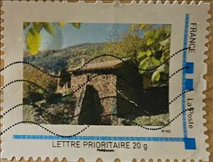 Stamp, Maison en pierre, France,  , Houses, Landscapes