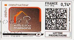 Stamp, Mille & Une Maisons Createur Constructeur, France,  , Building Industry