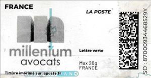 Stamp, Millenium Avocats, France,  , Lawyers - Advocates