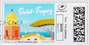 Stamp, Saint Tropez, France,  , Beaches