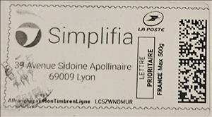 Stamp, Simplifia, France,  , Funeral services, Logos