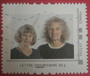 Stamp, Two Womens, France,  , Women