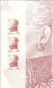 Booklet Pane, Queen Margrethe II, booklet pane 1, Greenland,  , Famous People, Heads of State, Queens, Royalty, Women