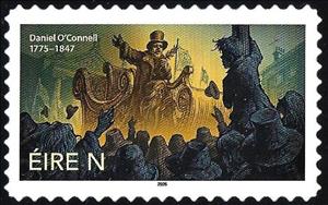 Stamp, Daniel O'Connell, Ireland,  , Anniversaries and Jubilees, Famous People, Revolutionaries