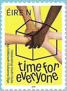 Stamp, Time for Everyone, Ireland,  , Hands, Youth Groups