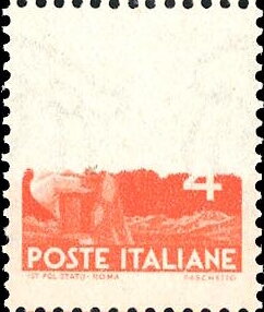 Stamp, Flaming Torch (Enlightenment), Italy,  , Fire and Flames, Hands, Torches