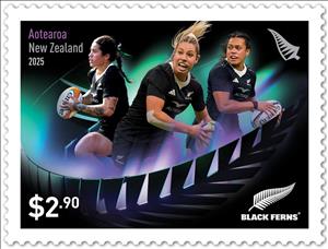 Stamp, Black Ferns Womens' Rugby Team, New Zealand,  , Rugby, Sports