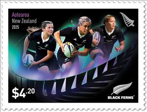 Stamp, Black Ferns Womens' Rugby Team, New Zealand,  , Rugby, Sports