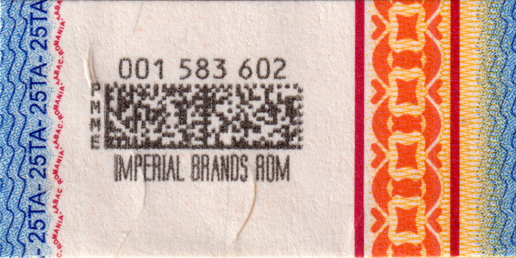 Cigarette stamp (2025), Series 25TA