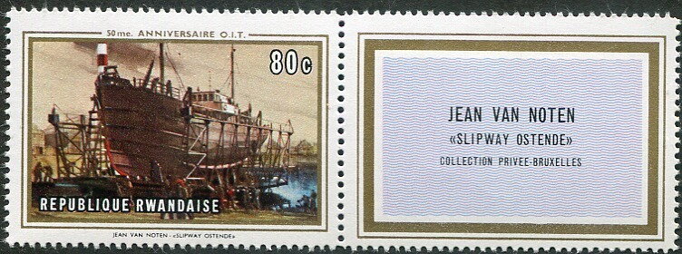Slipway at Ostende by Jean Van Noten