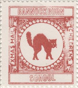 Stamp, Cat with Arched Back, Scotland,  , Christmas, Schools