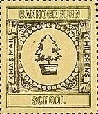 Stamp, Christmas Tree in Tub, Scotland,  , Christmas, Schools