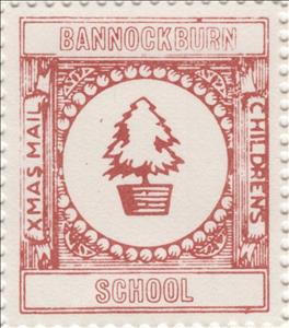 Stamp, Christmas Tree in Tub, Scotland,  , Christmas, Schools
