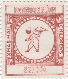 Stamp, Clown with Turkey on a Platter, Scotland,  , Christmas, Schools