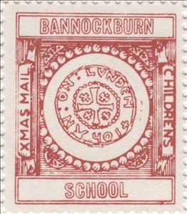 Stamp, Cross on old coin, Scotland,  , Christmas, Schools