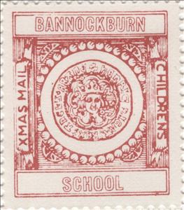 Stamp, Face on coin, Scotland,  , Christmas, Schools
