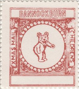 Stamp, Laughing Bear facing right, Scotland,  , Christmas, Schools