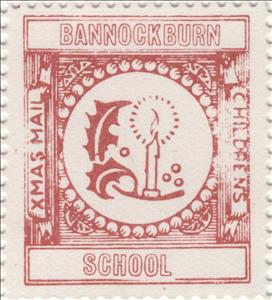 Stamp, Lit Candle with Holly, Scotland,  , Christmas, Schools