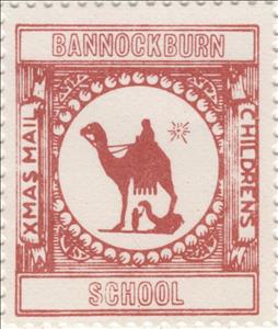 Stamp, Man on Camel, Scotland,  , Christmas, Schools