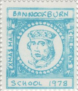 Stamp, Man with Crown, Scotland,  , Christmas, Schools