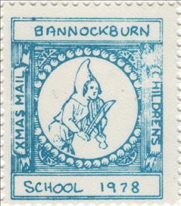 Stamp, Musician with Violin, Scotland,  , Christmas, Schools