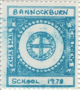 Stamp, Old coin with Celtic Cross, Scotland,  , Christmas, Schools