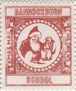 Stamp, Santa and Rabbit, Scotland,  , Christmas, Santa Claus, Schools