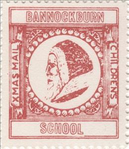 Stamp, Santa facing left, Scotland,  , Christmas, Schools