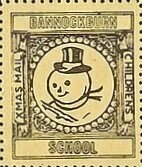 Stamp, Snowman facing left, Scotland,  , Christmas, Schools