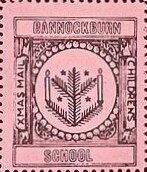 Stamp, Two Candles on Tree, Scotland,  , Christmas, Schools