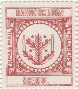 Stamp, Two Candles on Tree, Scotland,  , Christmas, Schools