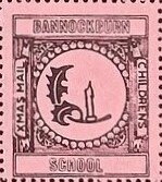 Stamp, Unlit Candle with Holly, Scotland,  , Christmas, Schools