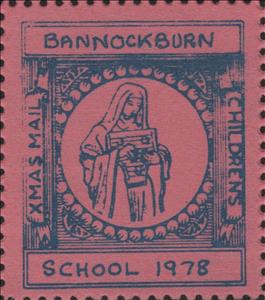 Stamp, Woman playing a stringed instrument, Scotland,  , Christmas, Musical Instruments, Schools
