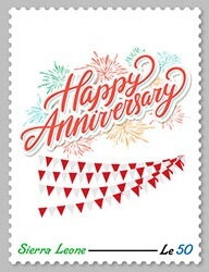 Stamp, Personnalized Stamp, Sierra Leone,  , Firework, Letters (Alphabet)
