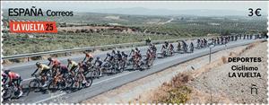 Stamp, Cycling - The 25th Vuelta, Spain,  , Bicycles, Cycling, Sports
