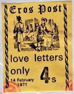Stamp, Eros Post Love Letters only, United Kingdom of Great Britain & Northern Ireland,  , Love, Postal Services