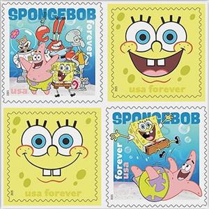 Se-tenant, Spongebob Squarepants, Cartoon, United States of America,  , Cartoons