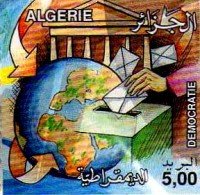 Stamp, Democracy, Algeria,  