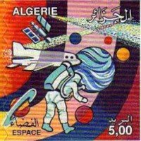 Stamp, Space, Algeria,  