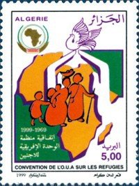 Stamp, Convention of O.U.A on Refugees, Algeria,  