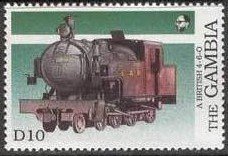 Stamp, British 4-6-0, Gambia,  , Railways