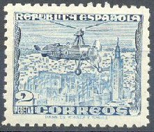 Stamp, Cierva Autogyro, Spain,  , Helicopters, Aviation, Aircrafts