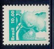 Stamp, Natural Economy Resources- Passion fruit, Brazil,  , Fruits