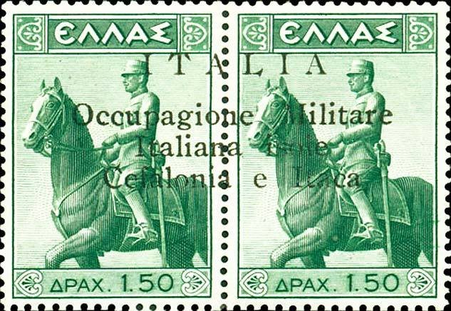 Greece Stamp Overprinted - "ITALIA ...Occupagione"