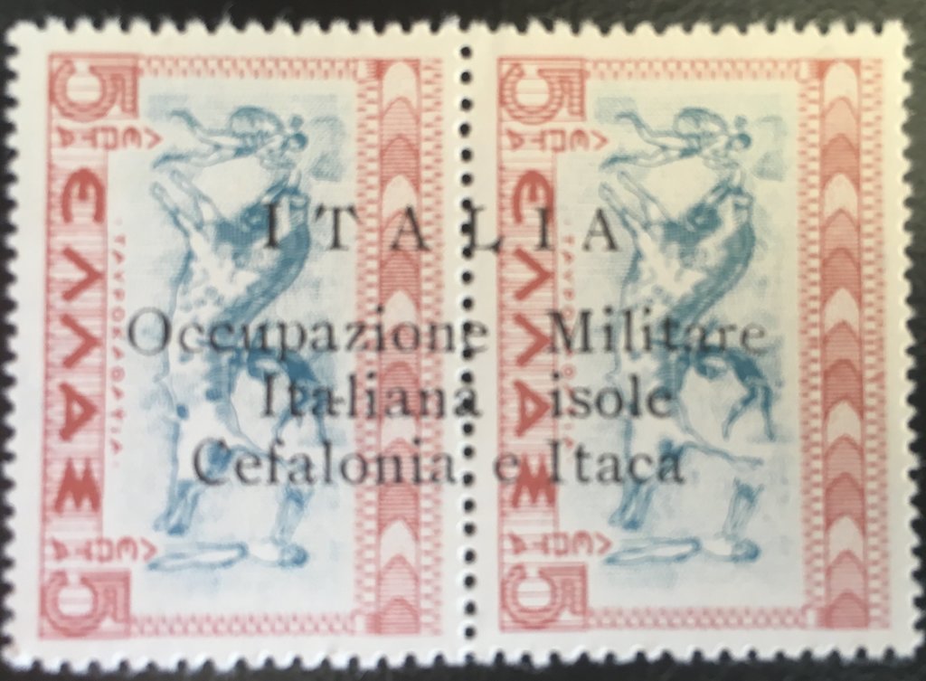 Greece Stamp Overprinted - "ITALIA ...Occupazione"