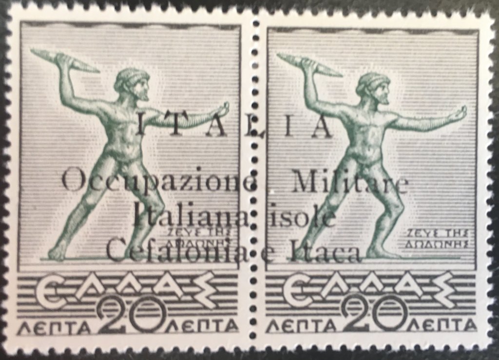 Greece Stamp Overprinted - "ITALIA ...Occupazione"